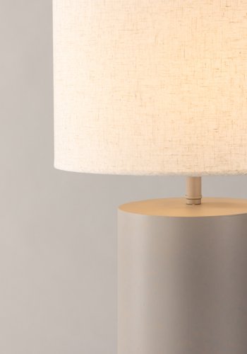 VIND KOLLEKSJON Ume x Josefin Lustig gulvlampe - lys gr lin og gr jern