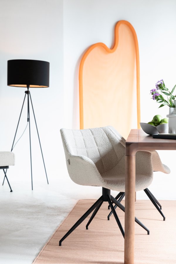 ZUIVER Lesley gulvlampe - svart jern