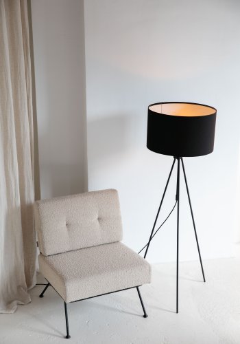 ZUIVER Lesley gulvlampe - svart jern