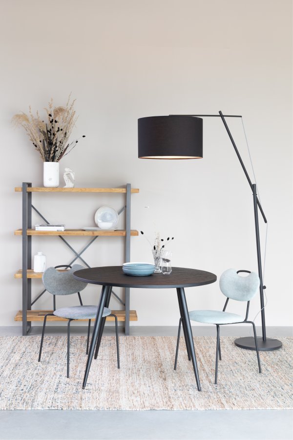 WHITE LABEL LIVING Tokio gulvlampe - svart jern
