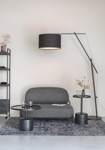 WHITE LABEL LIVING Tokio gulvlampe - svart jern