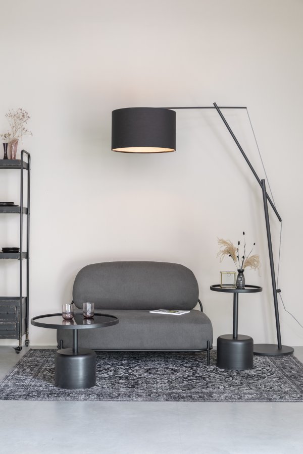 WHITE LABEL LIVING Tokio gulvlampe - svart jern