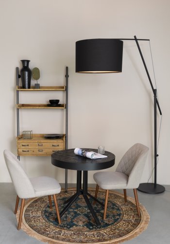 WHITE LABEL LIVING Tokio gulvlampe - svart jern