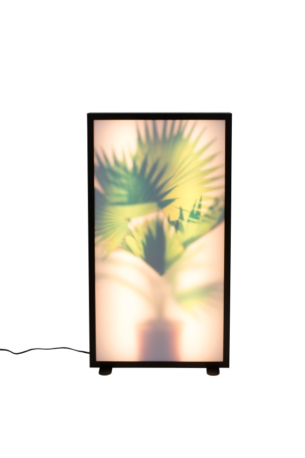 ZUIVER Grow XL gulvlampe - glass og sort tre