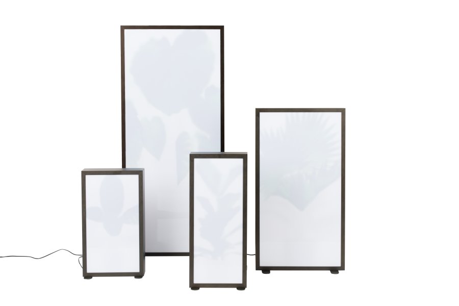 ZUIVER Grow XL gulvlampe - glass og sort tre