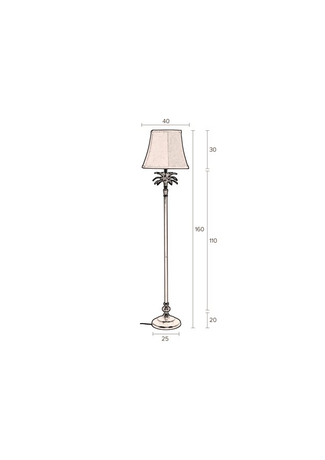 Dutchbone gulvlampe Cresta
