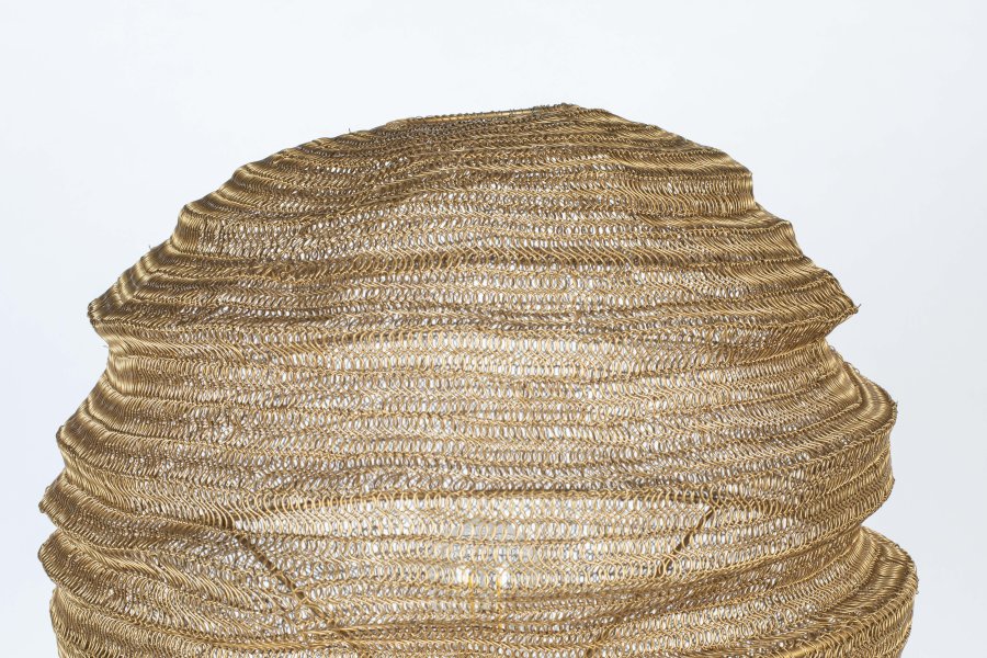 WHITE LABEL LIVING Lena gulvlampe - messingjern