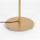 WHITE LABEL LIVING Lena gulvlampe - messingjern