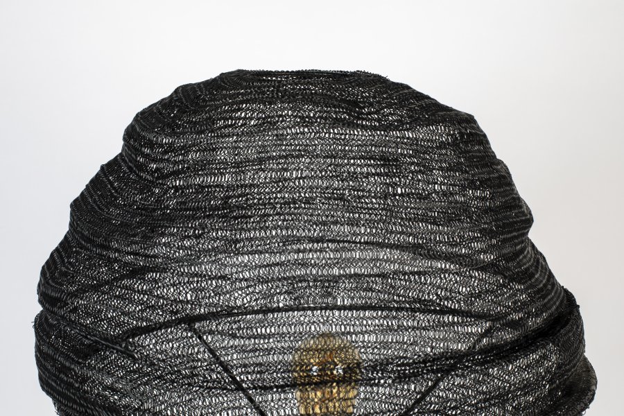 WHITE LABEL LIVING Lena gulvlampe - sort jern