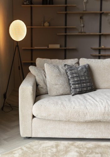 ZUIVER Sien gulvlampe - naturlig rotting og brun valntt finish