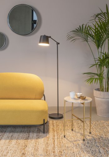 WHITE LABEL LIVING Hajo gulvlampe - gr jern