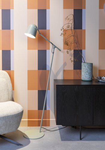 ZUIVER Lau gulvlampe - salviegrnt jern