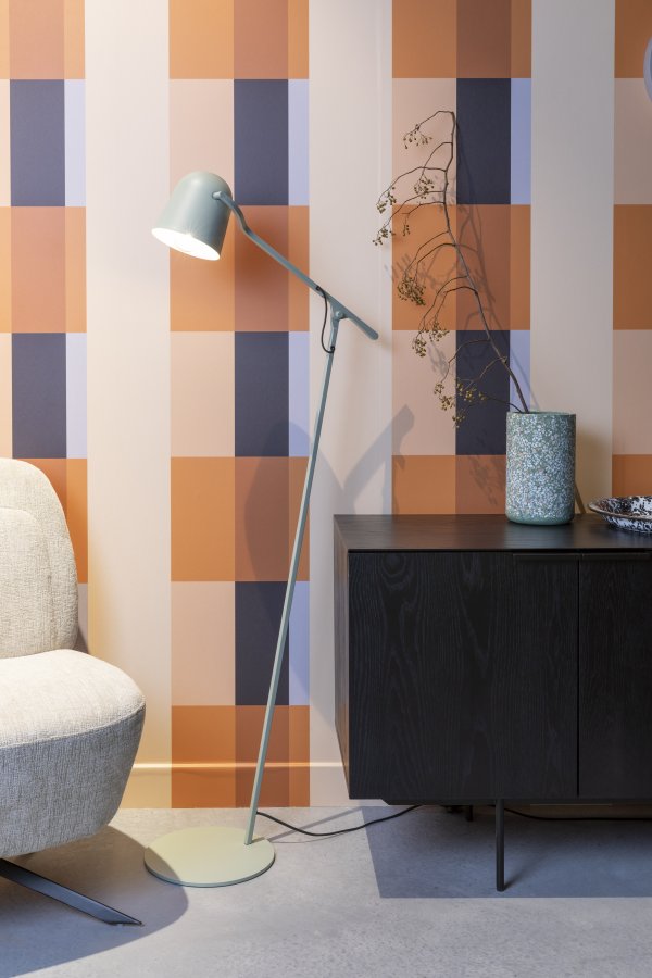 ZUIVER Lau gulvlampe - salviegrnt jern