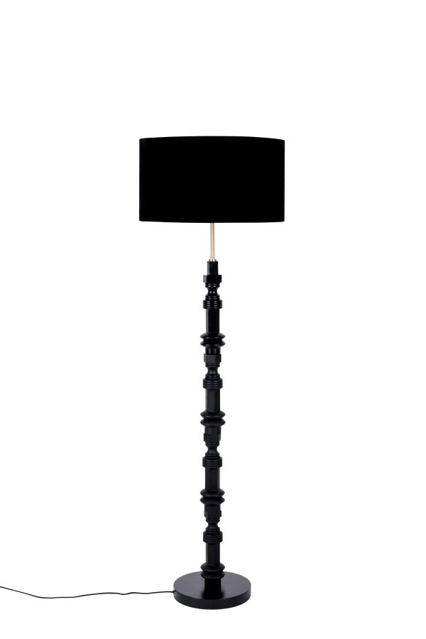 ZUIVER Totem gulvlampe - sort aluminium