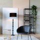 ZUIVER Totem gulvlampe - sort aluminium