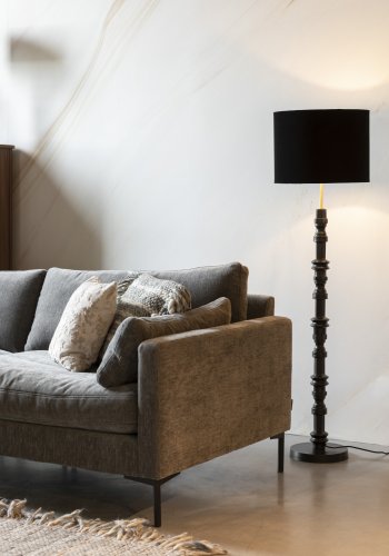 ZUIVER Totem gulvlampe - sort aluminium