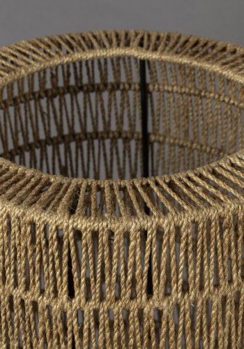 DUTCHBONE Kari Stehlampe - natürliche Jute und Eisen