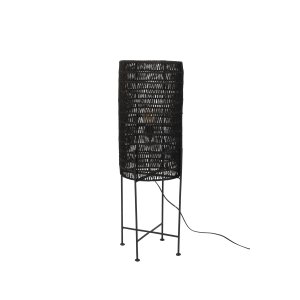 DUTCHBONE Kari golvlampa - svart jute och järn