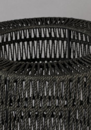 DUTCHBONE Kari gulvlampe - svart jute og jern