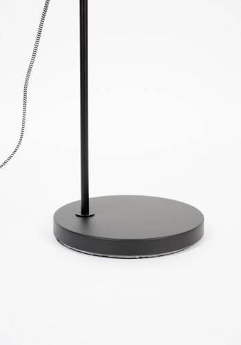 WHITE LABEL LIVING Landon gulvlampe - svart jern