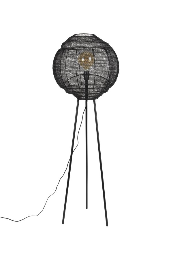 DUTCHBONE Gulvlampe Meezan Svart