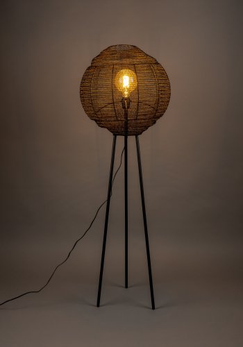 DUTCHBONE Gulvlampe Meezan Svart