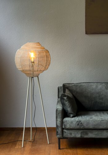 DUTCHBONE Gulvlampe Meezan Sandgr�