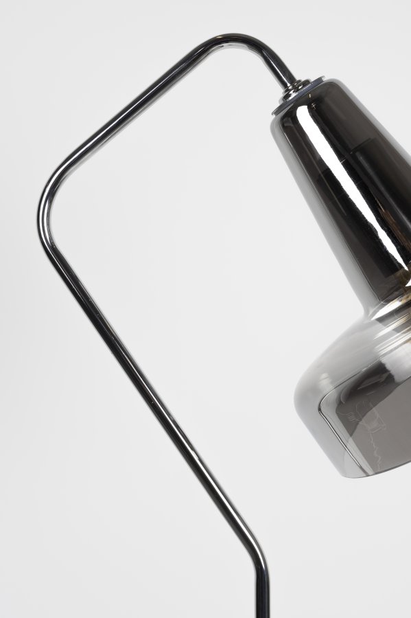 WHITE LABEL LIVING Anshin Smoke gulvlampe - grtt glass