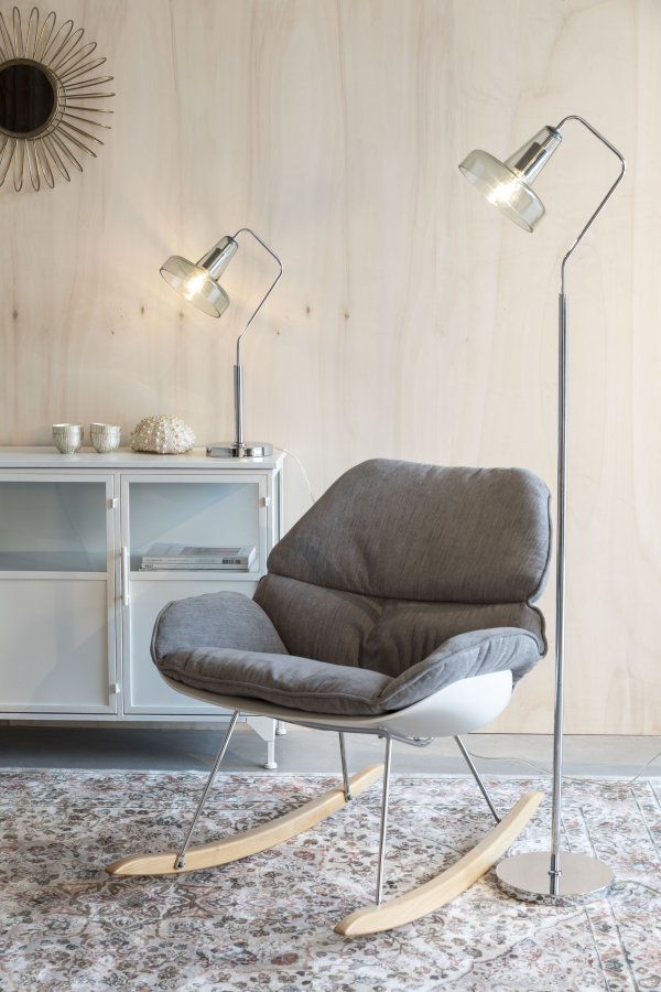 WHITE LABEL LIVING Anshin Grnn gulvlampe - grnt glass