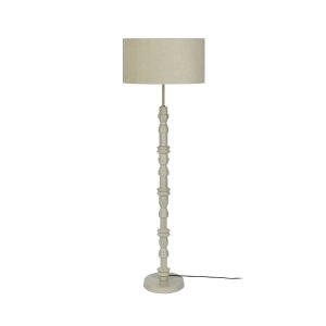 ZUIVER Totem golvlampa - beige aluminium