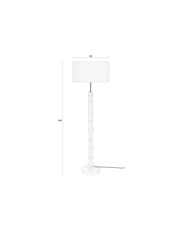 ZUIVER Totem gulvlampe - terra aluminium