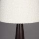 DUTCHBONE Miki gulvlampe - hvitt boucléstoff og svart jern