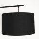 WHITE LABEL LIVING Martine gulvlampe - sort metall