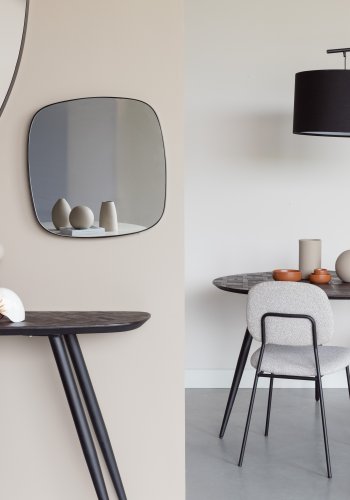 WHITE LABEL LIVING Martine gulvlampe - sort metall