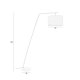 WHITE LABEL LIVING Martine gulvlampe - sort metall