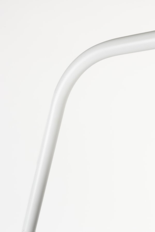 WHITE LABEL LIVING Martine gulvlampe - hvit metall