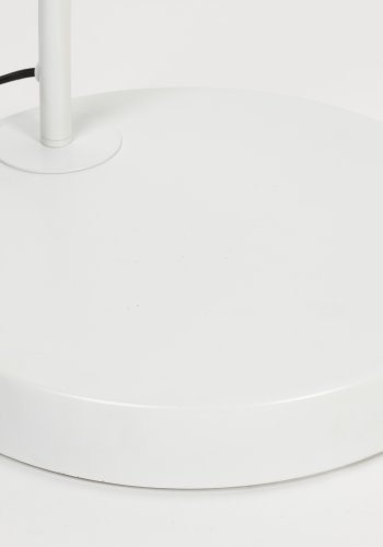 WHITE LABEL LIVING Martine gulvlampe - hvit metall