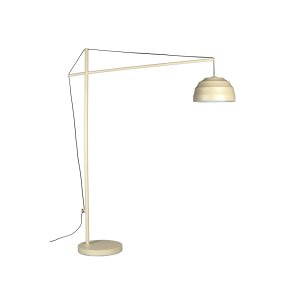 DUTCHBONE Liwa gulvlampe, hjdejusterbar - creme metal