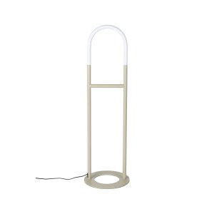 ZUIVER Arch golvlampa - akryl och beige metall