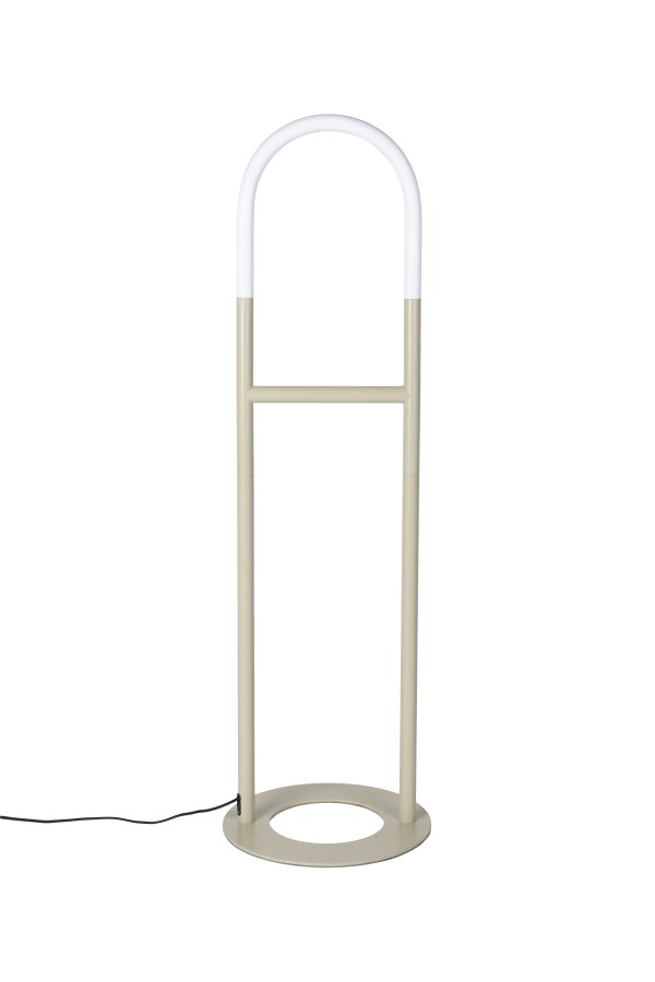 ZUIVER Arch gulvlampe - akryl og beige metall