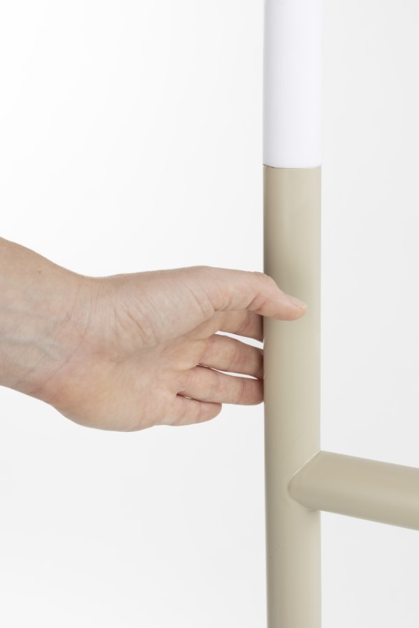 ZUIVER Arch gulvlampe - akryl og beige metall