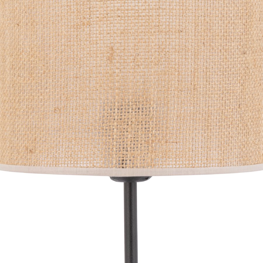 TK Jute bordlampe - natur jute og sort metal