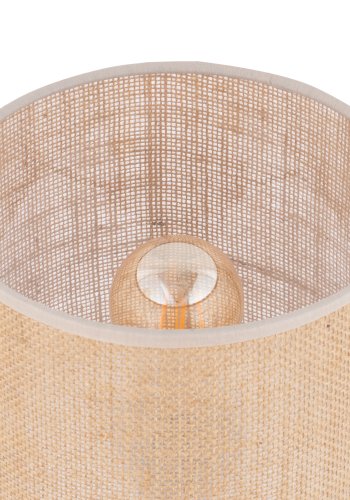 TK Jute bordlampe - natur jute og sort metal