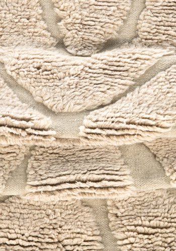 VIND COLLECTION Trondheim x Josefin Lustig teppe, rektangulrt - beige ull (170x240)