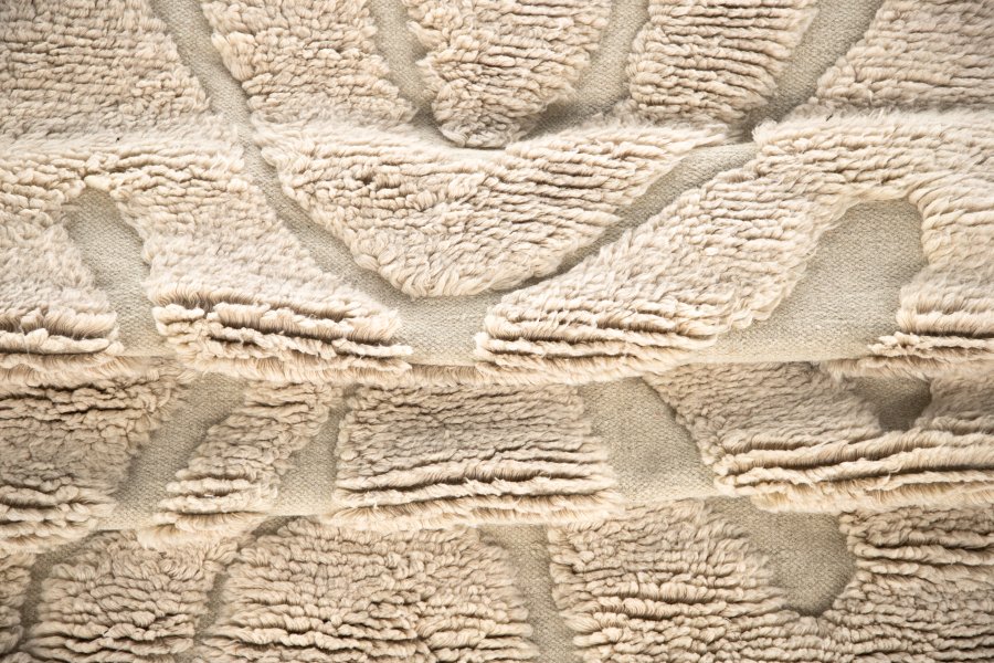 VIND COLLECTION Trondheim x Josefin Lustig teppe, rektangulrt - beige ull (170x240)