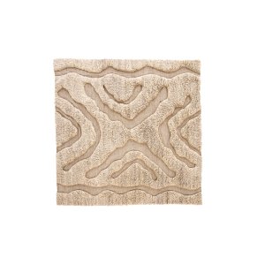 VIND COLLECTION Trondheim x Josefin Lustig teppe, firkantet - beige ull (400x400)