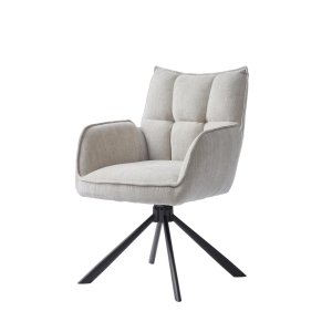 Select Marilla III snurrstol, w. armstöd - linne polyester