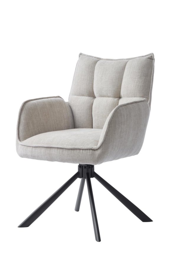 Select Marilla III svingstol, m. armlener - lin polyester