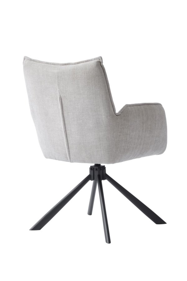 Select Marilla III svingstol, m. armlener - lin polyester