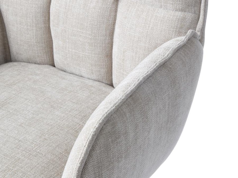 Select Marilla III svingstol, m. armlener - lin polyester